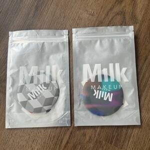 Bundle of Milk Makeup Cosmetic Mirrors (2) and Stickers